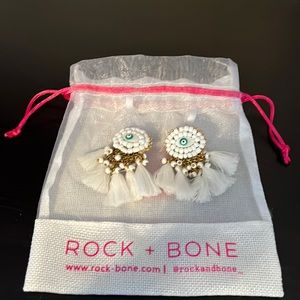 Rock + Bone Evil Eye Clip-on Earrings